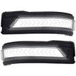Dodge 19-23 RAM 1500/2500/3500 Side Mirror Lenses (2-Piece Set) w/ WHITE Scanning LED Turn Signals - Clear Lens - Image 3