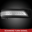 Dodge 19-23 RAM 1500/2500/3500 Side Mirror Lenses (2-Piece Set) w/ WHITE Scanning LED Turn Signals - Clear Lens - Image 4