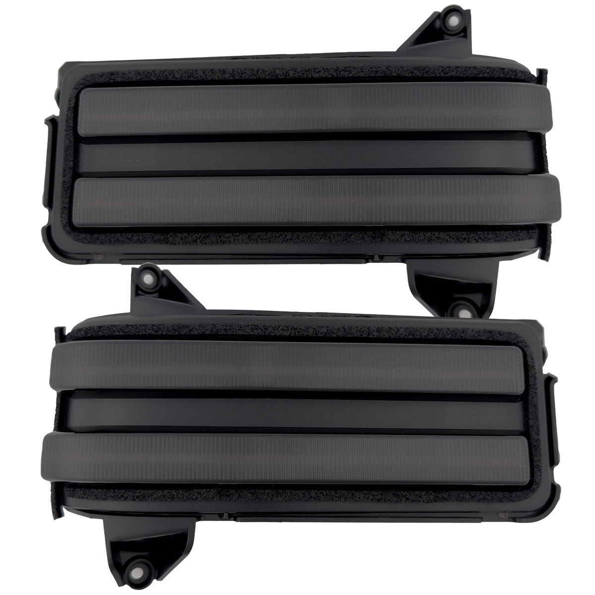 Chevy/GMC 20-24 HD 2500/3500 Tow Mirror LED Mirror Light Kit w/ WHITE LED Running Lights & AMBER Scanning Turn Signals - Image 2