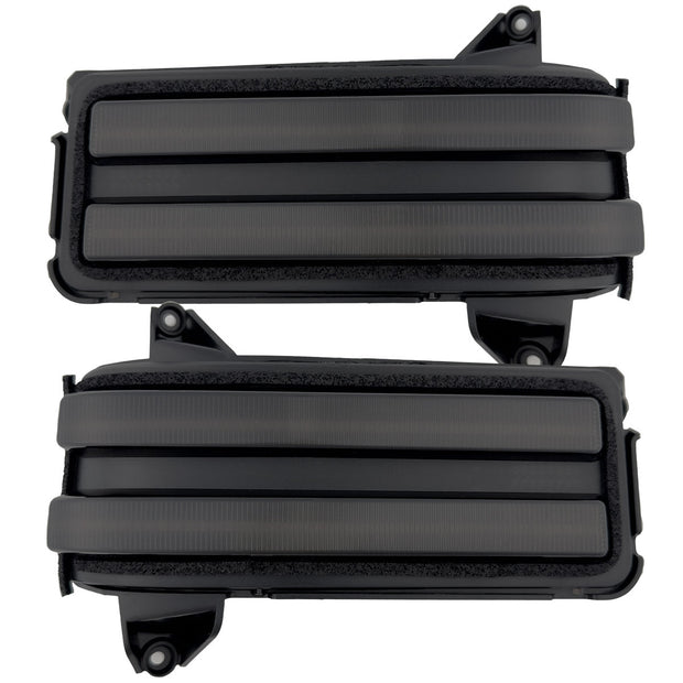 Chevy/GMC 20-24 HD 2500/3500 Tow Mirror LED Mirror Light Kit w/ AMBER LED Running Lights & AMBER Scanning Turn Signals - Image 2