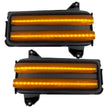 Chevy/GMC 20-24 HD 2500/3500 Tow Mirror LED Mirror Light Kit w/ WHITE LED Running Lights & AMBER Scanning Turn Signals - Image 6