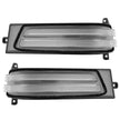 Dodge 25-26 RAM 1500 23-25 RAM 2500/3500 Side Mirror Turn Signal & Running Light (2-Piece Set) w/ AMBER SCANNING LED Turn Signals & WHITE LED Running Lights - Clear Lens - Image 3