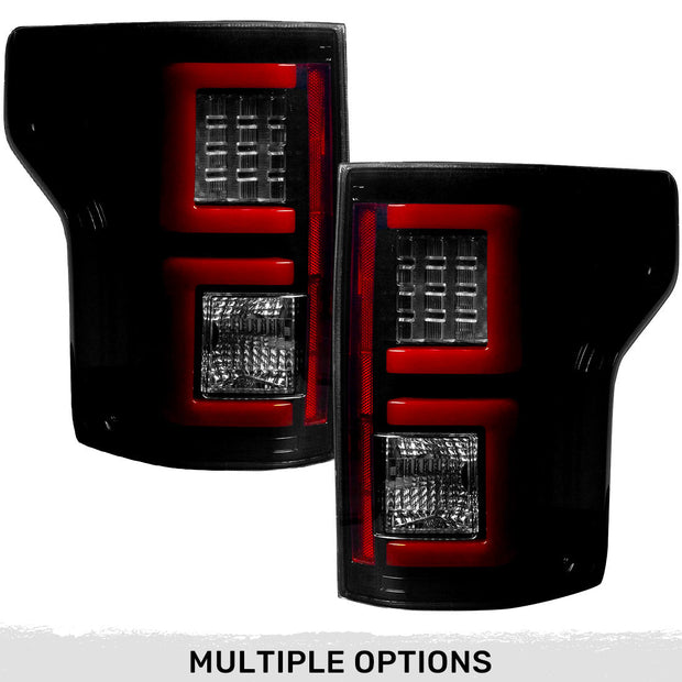 Ford F150 15-17 (Replaces OEM Halogen Style Tail Lights) LED TAIL LIGHTS - Smoked Lens