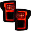 Ford F150 15-17 & RAPTOR 17-19 (Replaces OEM LED Style Tail Lights w/ Blind Spot Warning System) OLED TAIL LIGHTS - Smoked Lens - Image 4