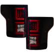 Ford F150 15-17 (Replaces OEM Halogen Style Tail Lights) LED TAIL LIGHTS - Dark Red Smoked Lens - Image 3