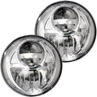 Jeep JK Wrangler 07-18 LED PROJECTOR HEADLIGHTS - Clear / Chrome - Image 3
