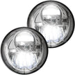 Jeep JK Wrangler 07-18 LED PROJECTOR HEADLIGHTS - Clear / Chrome