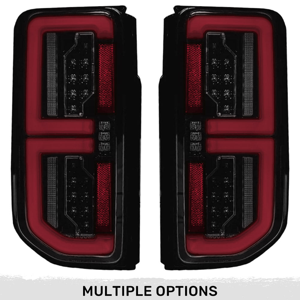 Ford 21-23 BRONCO (This Part Replaces OEM Factory Installed HALOGEN Tail Lights) OLED TAIL LIGHTS w/ RED OLED Turn Signals - Smoked Lens