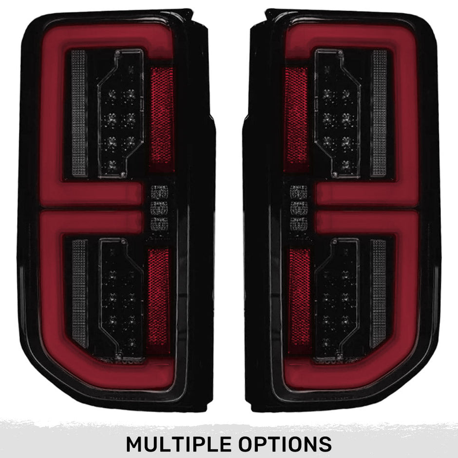 Ford 21-23 BRONCO (This Part Replaces OEM Factory Installed HALOGEN Tail Lights) OLED TAIL LIGHTS w/ RED OLED Turn Signals - Smoked Lens