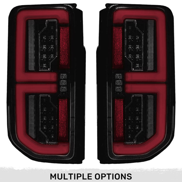 Ford 21-23 BRONCO (This Part Replaces OEM Factory Installed HALOGEN Tail Lights) OLED TAIL LIGHTS w/ RED OLED Turn Signals - Smoked Lens
