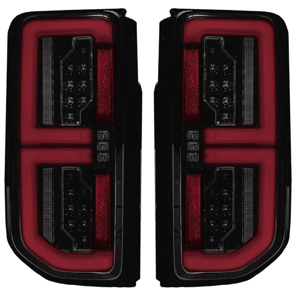 Ford 21-23 BRONCO (This Part Replaces OEM Factory Installed HALOGEN Tail Lights) OLED TAIL LIGHTS w/ RED OLED Turn Signals - Smoked Lens - Image 3