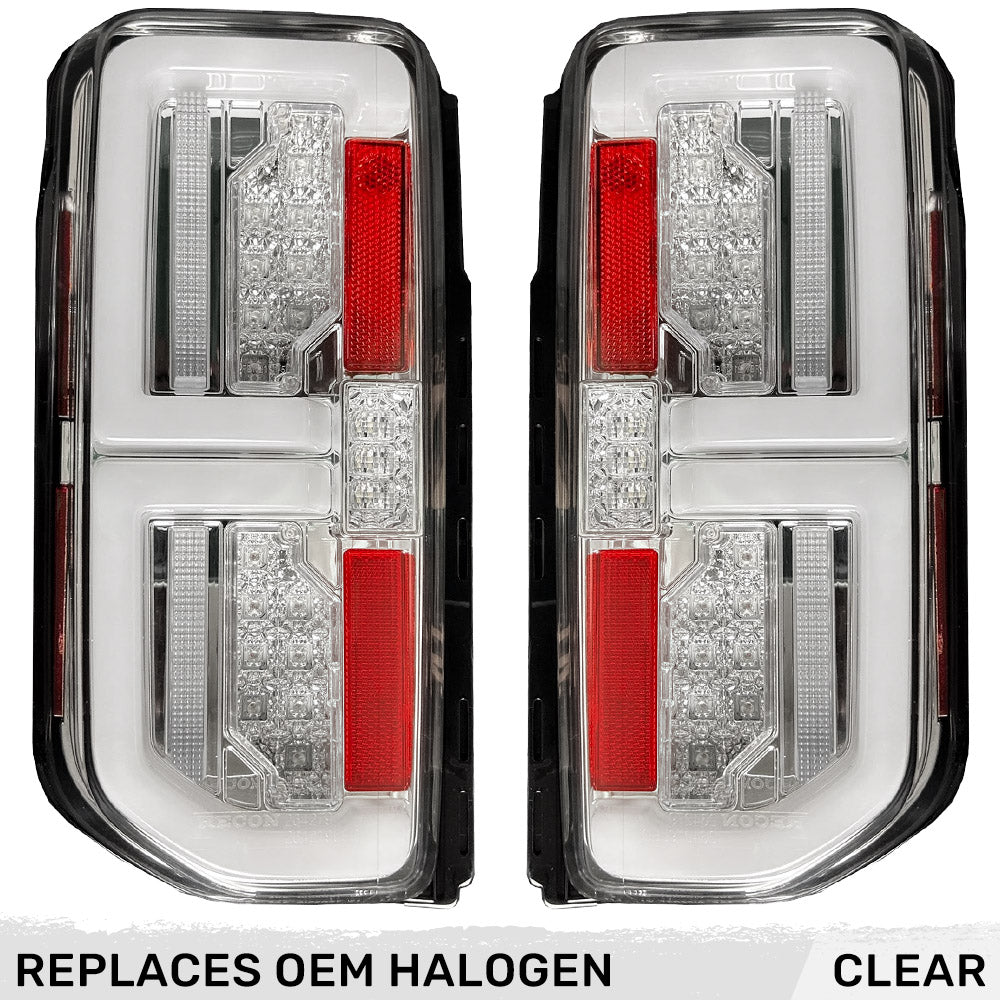 Ford 21-23 BRONCO (This Part Replaces OEM Factory Installed HALOGEN Tail Lights) OLED TAIL LIGHTS w/ RED OLED Turn Signals - Clear Lens - Image 4