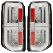 Ford 21-23 BRONCO (This Part Replaces OEM Factory Installed HALOGEN Tail Lights) OLED TAIL LIGHTS w/ RED OLED Turn Signals - Clear Lens