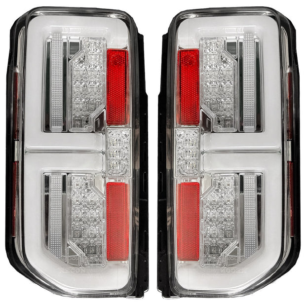 Ford 21-23 BRONCO (This Part Replaces OEM Factory Installed HALOGEN Tail Lights) OLED TAIL LIGHTS w/ RED OLED Turn Signals - Clear Lens