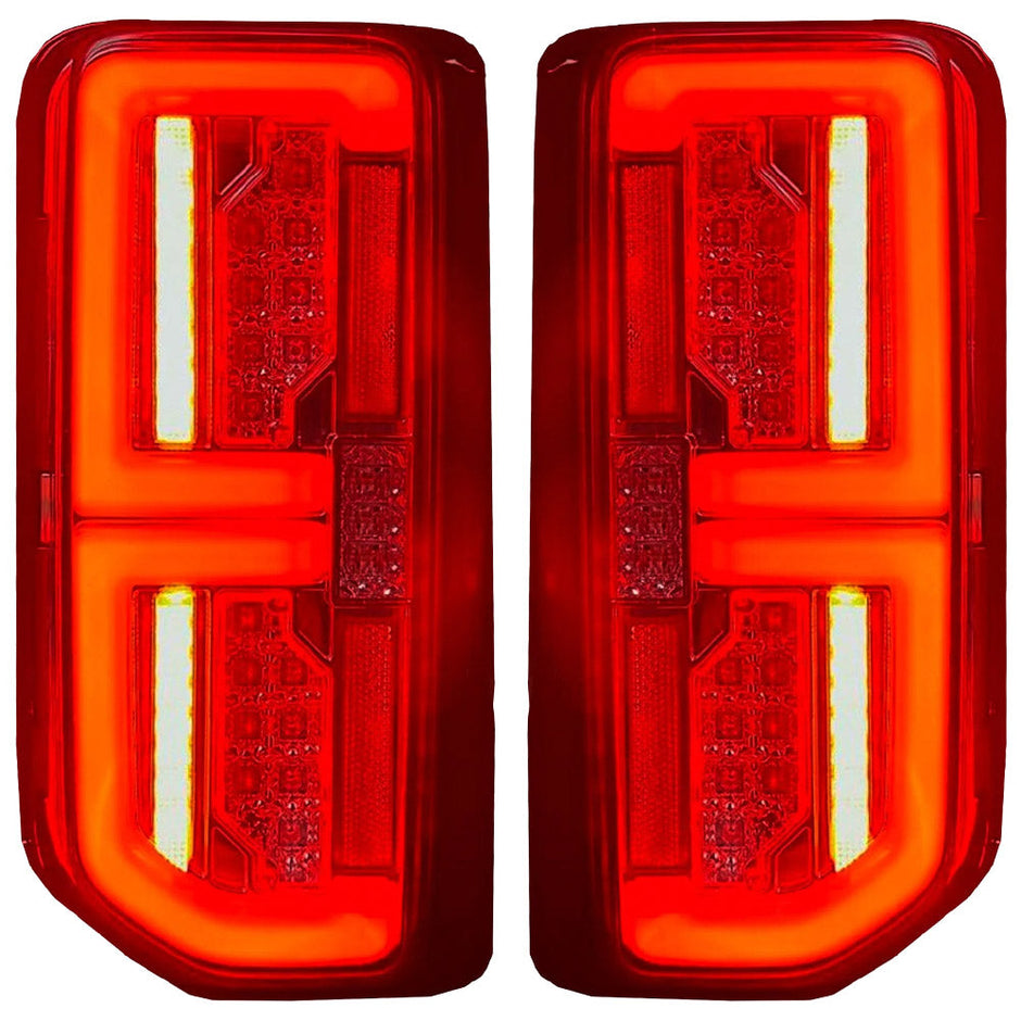Ford 21-23 BRONCO (This Part Replaces OEM Factory Installed HALOGEN Tail Lights) OLED TAIL LIGHTS w/ RED OLED Turn Signals - Clear Lens - Image 3