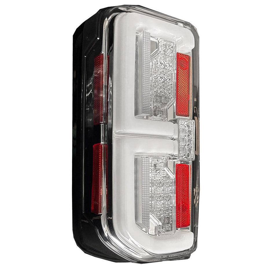 Ford 21-23 BRONCO (This Part Replaces OEM Factory Installed HALOGEN Tail Lights) OLED TAIL LIGHTS w/ RED OLED Turn Signals - Clear Lens - Image 2
