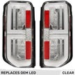Ford 21-23 BRONCO (This Part Replaces OEM Factory Installed LED Tail Lights) OLED TAIL LIGHTS w/ AMBER OLED Turn Signals - Clear Lens