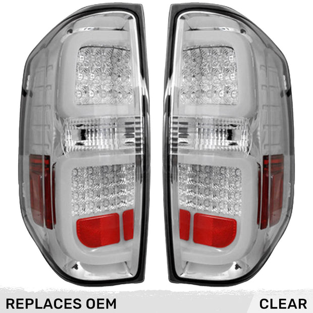 Toyota Tundra 14-21 LED Tail Lights - Clear Lens - Image 2