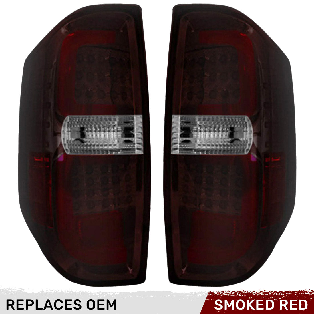 Toyota Tundra 14-21 LED Tail Lights - Dark Red Smoked Lens