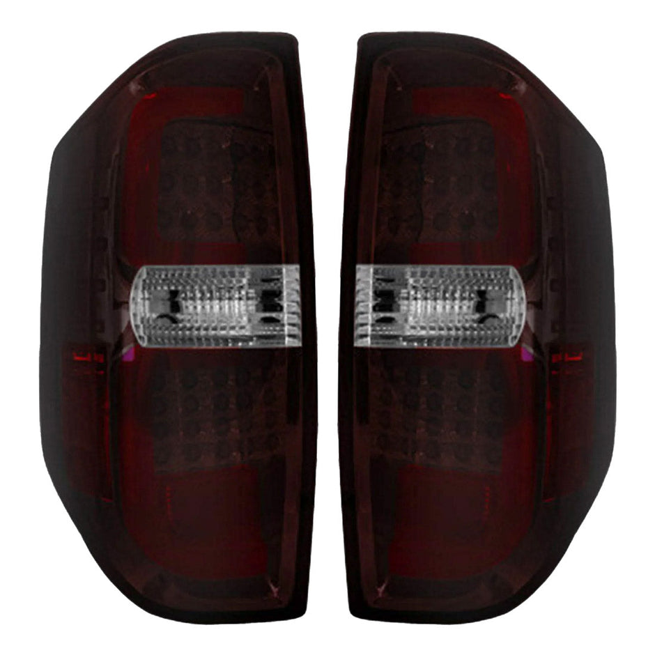 Toyota Tundra 14-21 LED Tail Lights - Dark Red Smoked Lens - Image 3