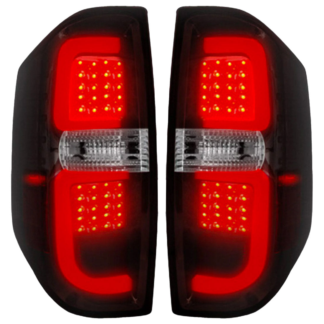 Toyota Tundra 14-21 LED Tail Lights - Dark Red Smoked Lens - Image 2