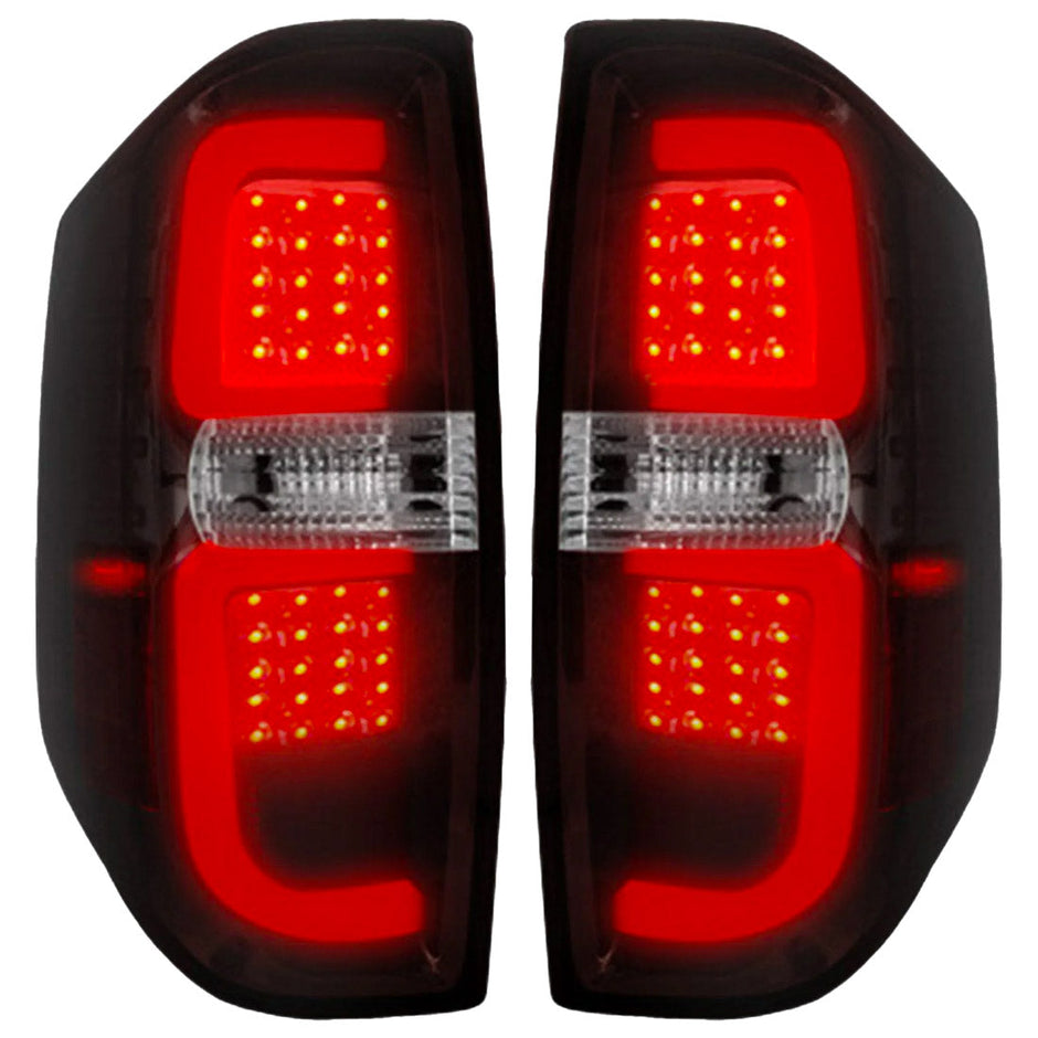 Toyota Tundra 14-21 LED Tail Lights - Dark Red Smoked Lens - Image 2