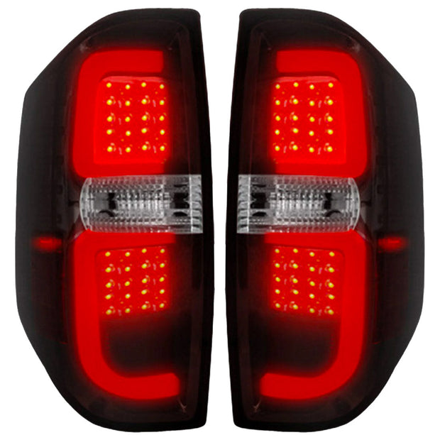 Toyota Tundra 14-21 LED Tail Lights - Dark Red Smoked Lens - Image 2