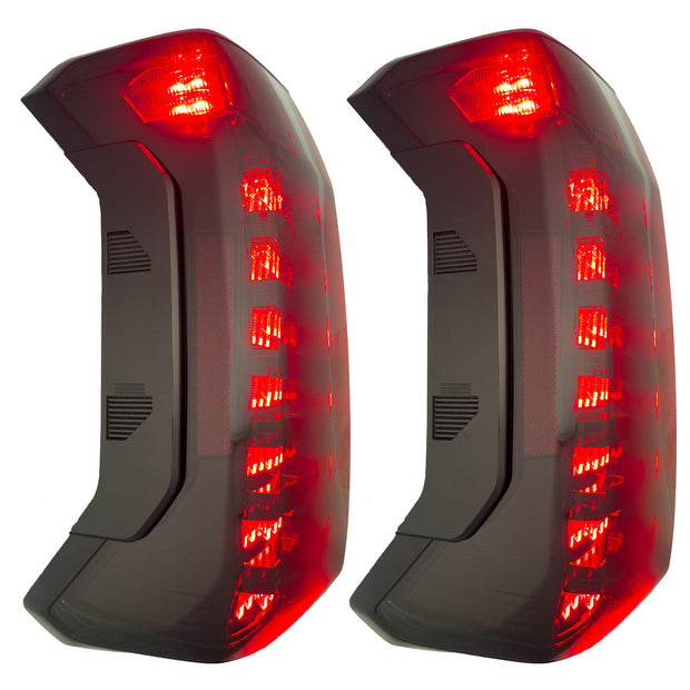 Toyota Tundra 22-24 LED Tail Lights with Startup Sequence - Smoked Lens - Image 2