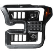 Ford F150 15-17 (Replaces OEM Halogen Style Head Lights Only) 6K LED PROJECTOR HEADLIGHTS w/ Ultra High Power Smooth OLED DRL & SCANNING SWITCHBACK High Power Amber LED Turn Signals - Smoked / Black - Image 4
