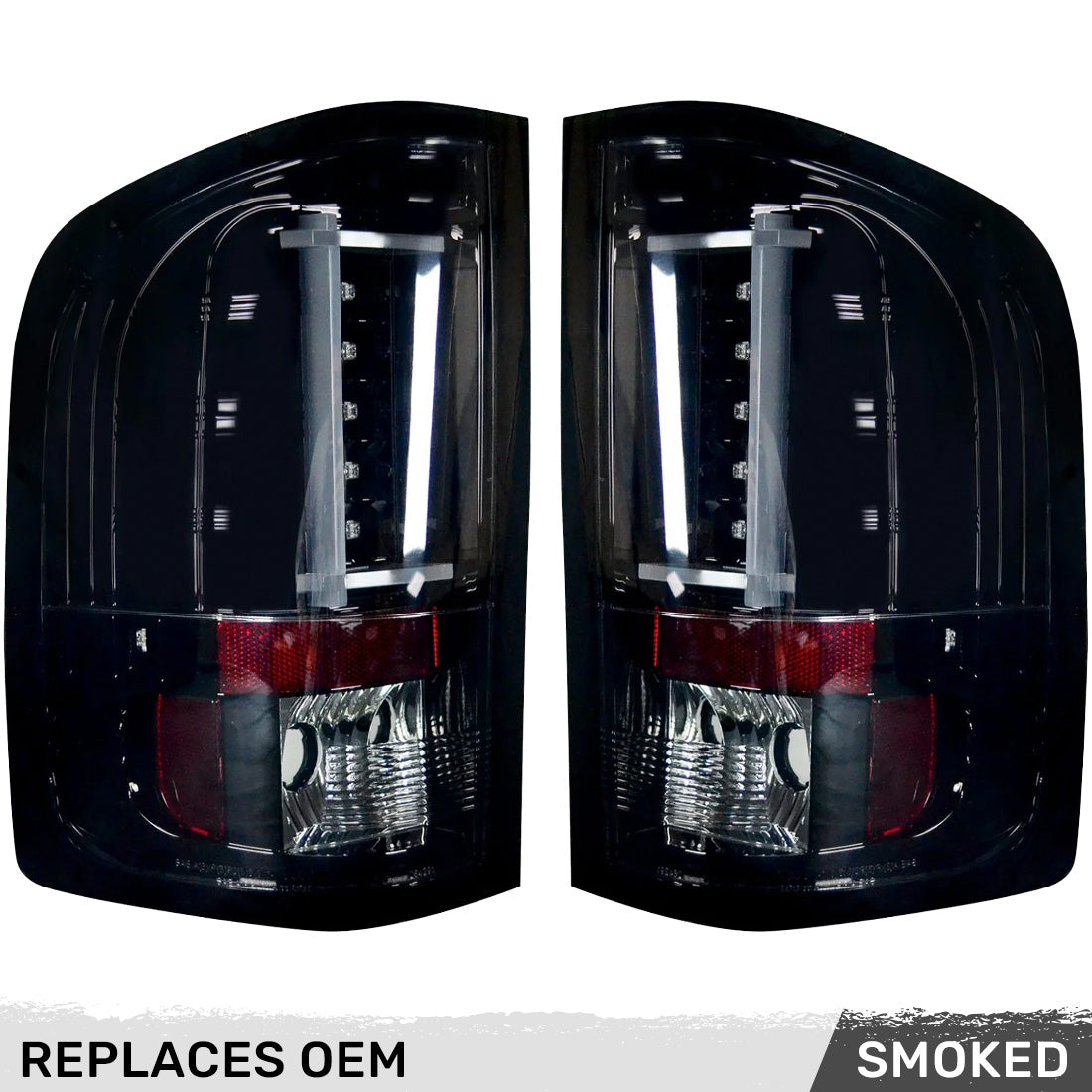 Chevy Silverado 07-13 Single-Wheel & 07-14 Dually & GMC Sierra 07-14 (Dually Only) 2nd GEN Body Style OLED TAIL LIGHTS - Smoked Lens - Image 5