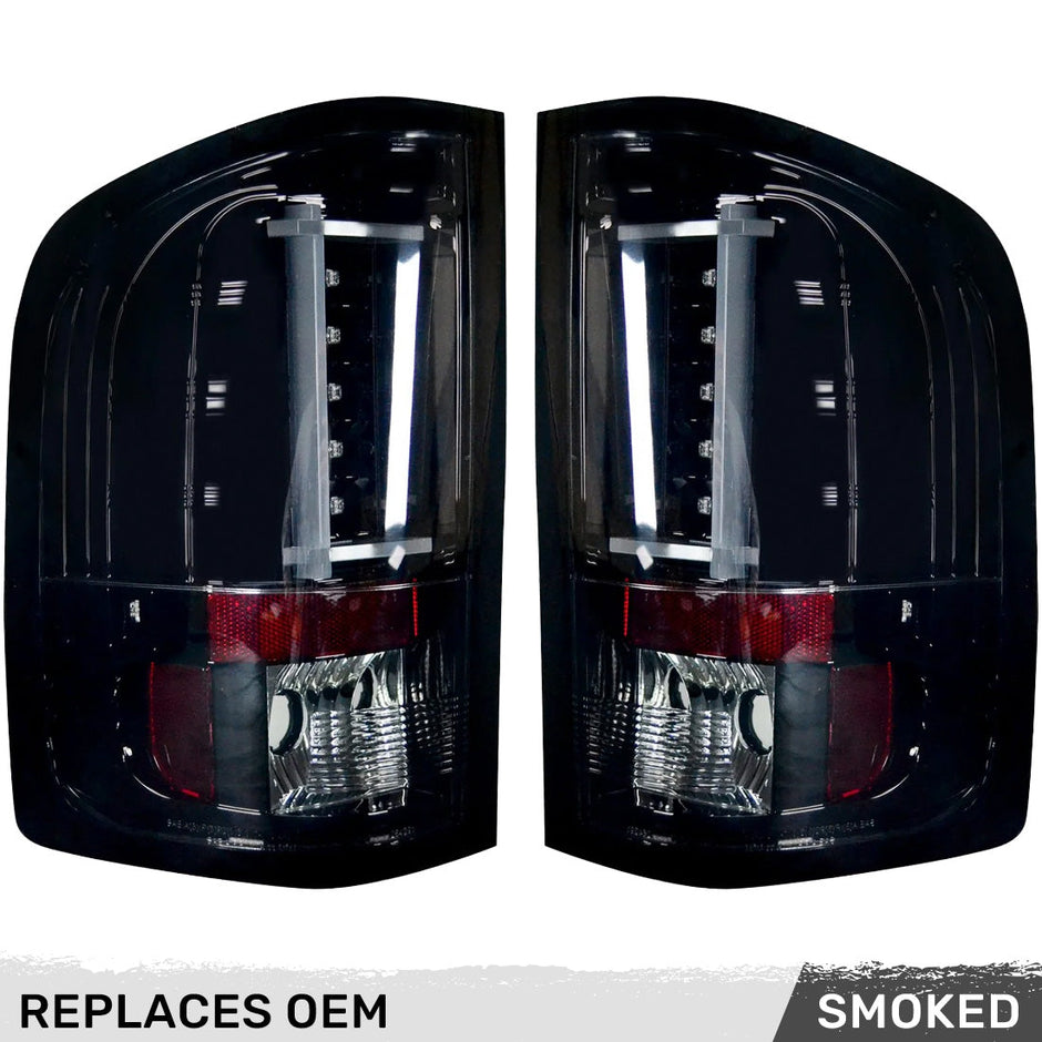 Chevy Silverado 07-13 Single-Wheel & 07-14 Dually & GMC Sierra 07-14 (Dually Only) 2nd GEN Body Style OLED TAIL LIGHTS - Smoked Lens - Image 5