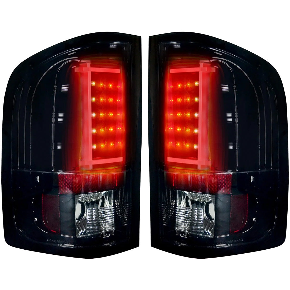 Chevy Silverado 07-13 Single-Wheel & 07-14 Dually & GMC Sierra 07-14 (Dually Only) 2nd GEN Body Style OLED TAIL LIGHTS - Smoked Lens - Image 2