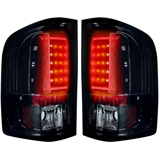 Chevy Silverado 07-13 Single-Wheel & 07-14 Dually & GMC Sierra 07-14 (Dually Only) 2nd GEN Body Style OLED TAIL LIGHTS - Smoked Lens - Image 2