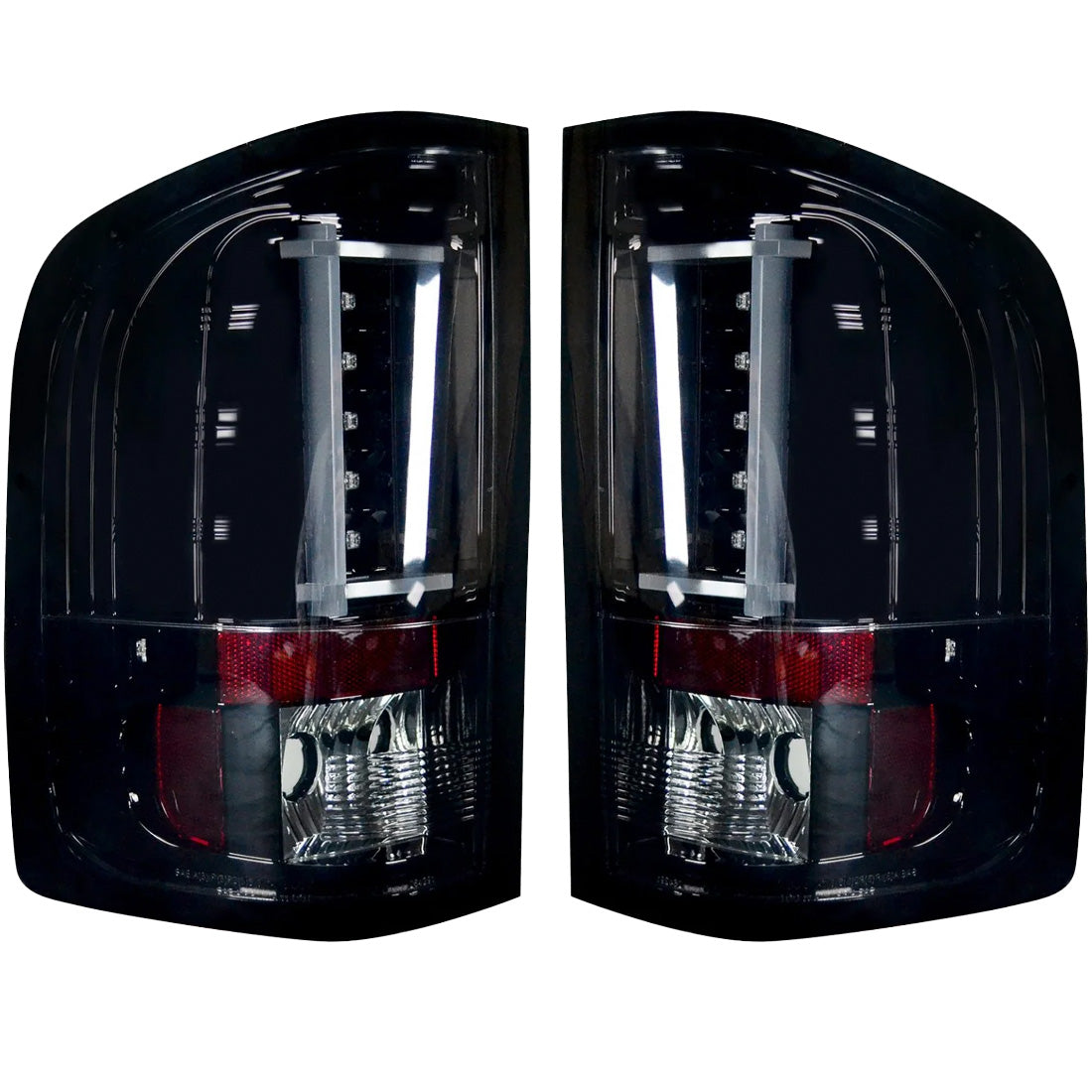 Chevy Silverado 07-13 Single-Wheel & 07-14 Dually & GMC Sierra 07-14 (Dually Only) 2nd GEN Body Style OLED TAIL LIGHTS - Smoked Lens - Image 3