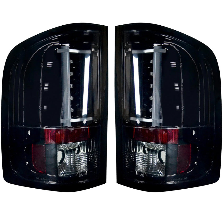 Chevy Silverado 07-13 Single-Wheel & 07-14 Dually & GMC Sierra 07-14 (Dually Only) 2nd GEN Body Style OLED TAIL LIGHTS - Smoked Lens - Image 3
