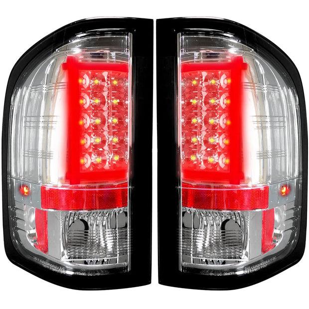 Chevy Silverado 07-13 Single-Wheel & 07-14 Dually & GMC Sierra 07-14 (Dually Only) 2nd GEN Body Style OLED TAIL LIGHTS - Clear Lens