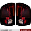 Chevy Silverado 07-13 Single-Wheel & 07-14 Dually & GMC Sierra 07-14 (Dually Only) 2nd GEN Body Style OLED TAIL LIGHTS - Red Smoked Lens - Image 2
