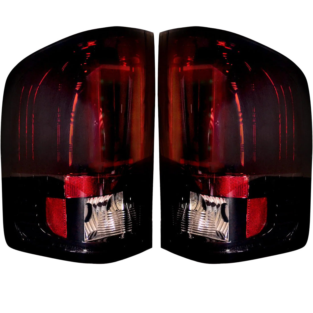 Chevy Silverado 07-13 Single-Wheel & 07-14 Dually & GMC Sierra 07-14 (Dually Only) 2nd GEN Body Style OLED TAIL LIGHTS - Red Smoked Lens - Image 3