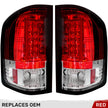Chevy Silverado 07-13 Single-Wheel & 07-14 Dually & GMC Sierra 07-14 (Dually Only) 2nd GEN Body Style OLED TAIL LIGHTS - Red Lens
