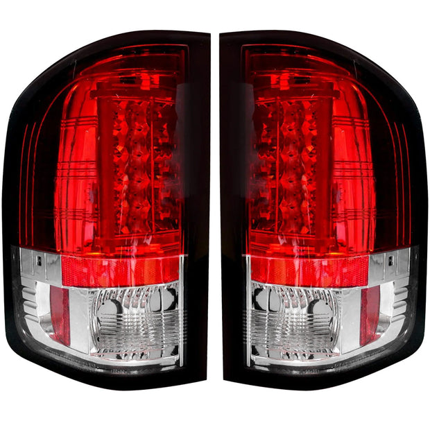 Chevy Silverado 07-13 Single-Wheel & 07-14 Dually & GMC Sierra 07-14 (Dually Only) 2nd GEN Body Style OLED TAIL LIGHTS - Red Lens - Image 2