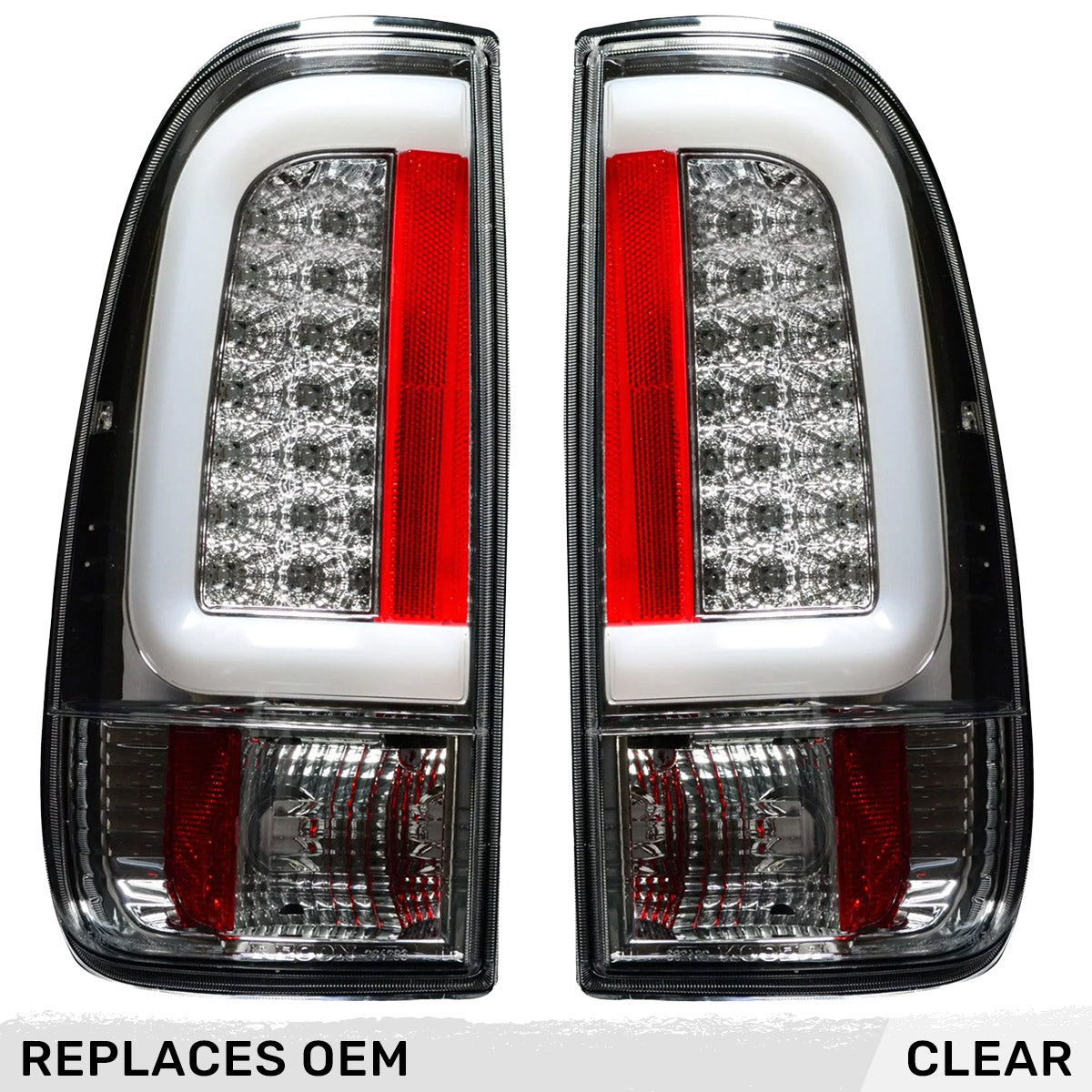 Ford Superduty F250HD/350/450/550 08-16 OLED TAIL LIGHTS - Clear Lens - Image 2