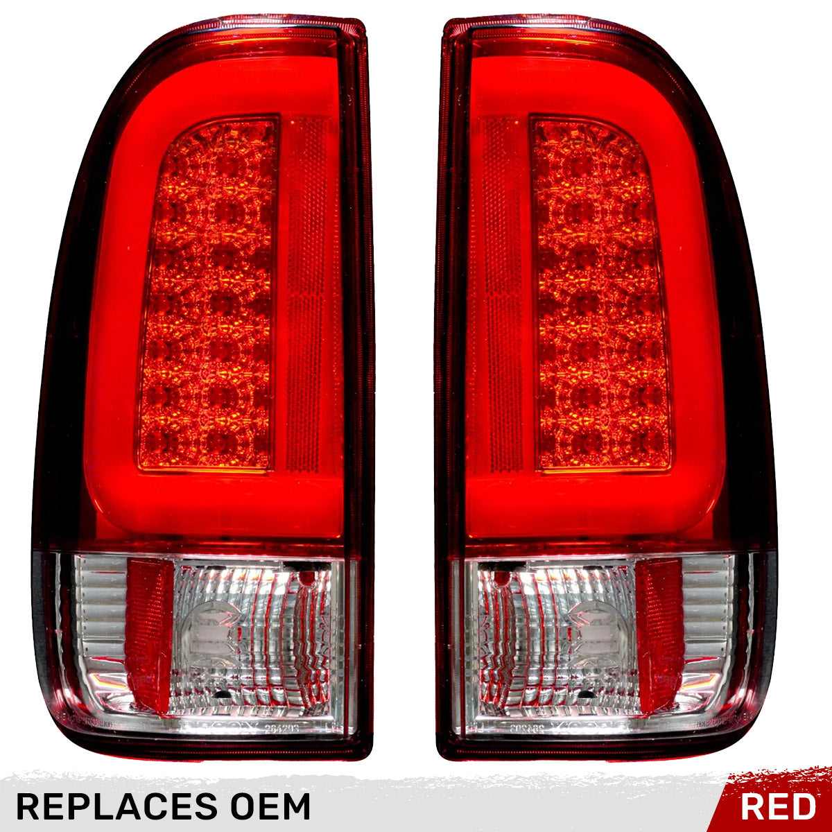 Ford Superduty F250HD/350/450/550 08-16 OLED TAIL LIGHTS - Red Lens