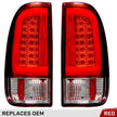 Ford Superduty F250HD/350/450/550 08-16 OLED TAIL LIGHTS - Red Lens