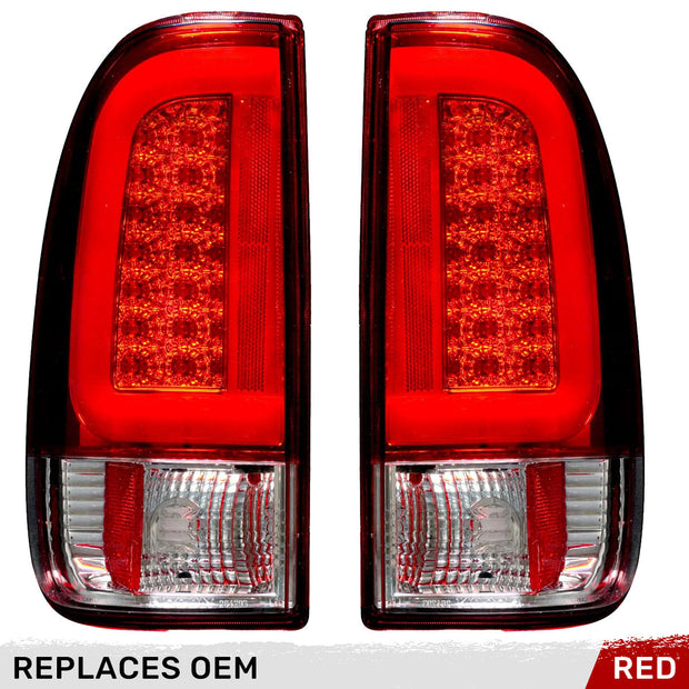 Ford Superduty F250HD/350/450/550 08-16 OLED TAIL LIGHTS - Red Lens