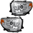 Toyota Tundra 14-21 PROJECTOR HEADLIGHTS w/ Ultra High Power OLED DRL - Clear / Chrome