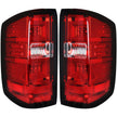 Chevy Silverado 16-18 1500 & 16-19 2500/3500 (Replaces Factory OEM LED Tail Lights ONLY - Also Fits GMC Sierra 15-19 Dually Body Style with Factory OEM LED Tail Lights ONLY) OLED TAIL LIGHTS - Red Lens