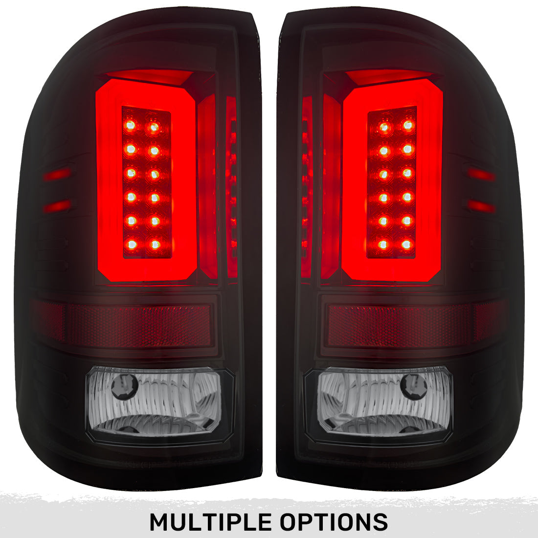GMC Sierra 16-18 1500 & 16-19 2500/3500 (Only Fits Single Wheel Body Style Trucks with Factory OEM LED Tail Lights) OLED TAIL LIGHTS - Smoked Lens