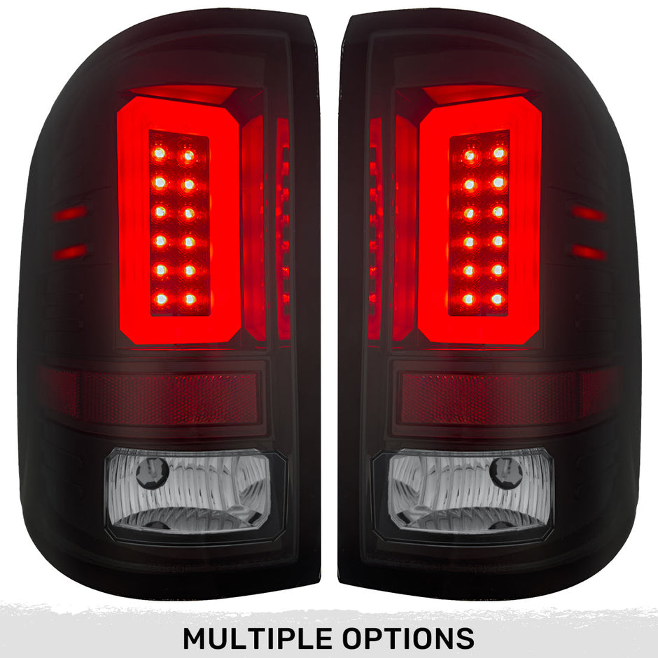 GMC Sierra 16-18 1500 & 16-19 2500/3500 (Only Fits Single Wheel Body Style Trucks with Factory OEM LED Tail Lights) OLED TAIL LIGHTS - Smoked Lens