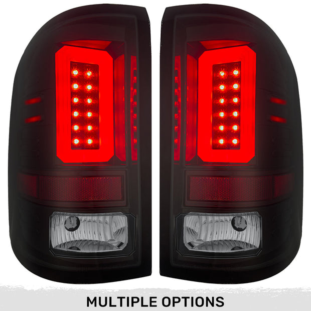 GMC Sierra 16-18 1500 & 16-19 2500/3500 (Only Fits Single Wheel Body Style Trucks with Factory OEM LED Tail Lights) OLED TAIL LIGHTS - Smoked Lens