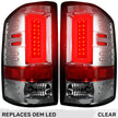 GMC Sierra 16-18 1500 & 16-19 2500/3500 (Only Fits Single Wheel Body Style Trucks with Factory OEM LED Tail Lights) OLED TAIL LIGHTS - Clear Lens